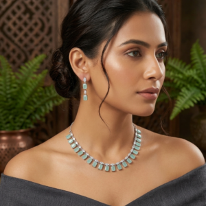 Designer Necklace Set with Earrings