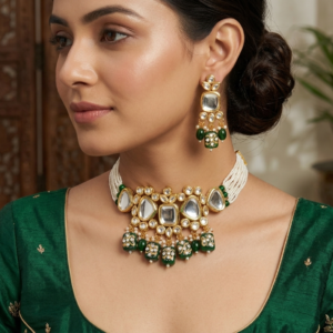 Kundan Choker Necklace Set